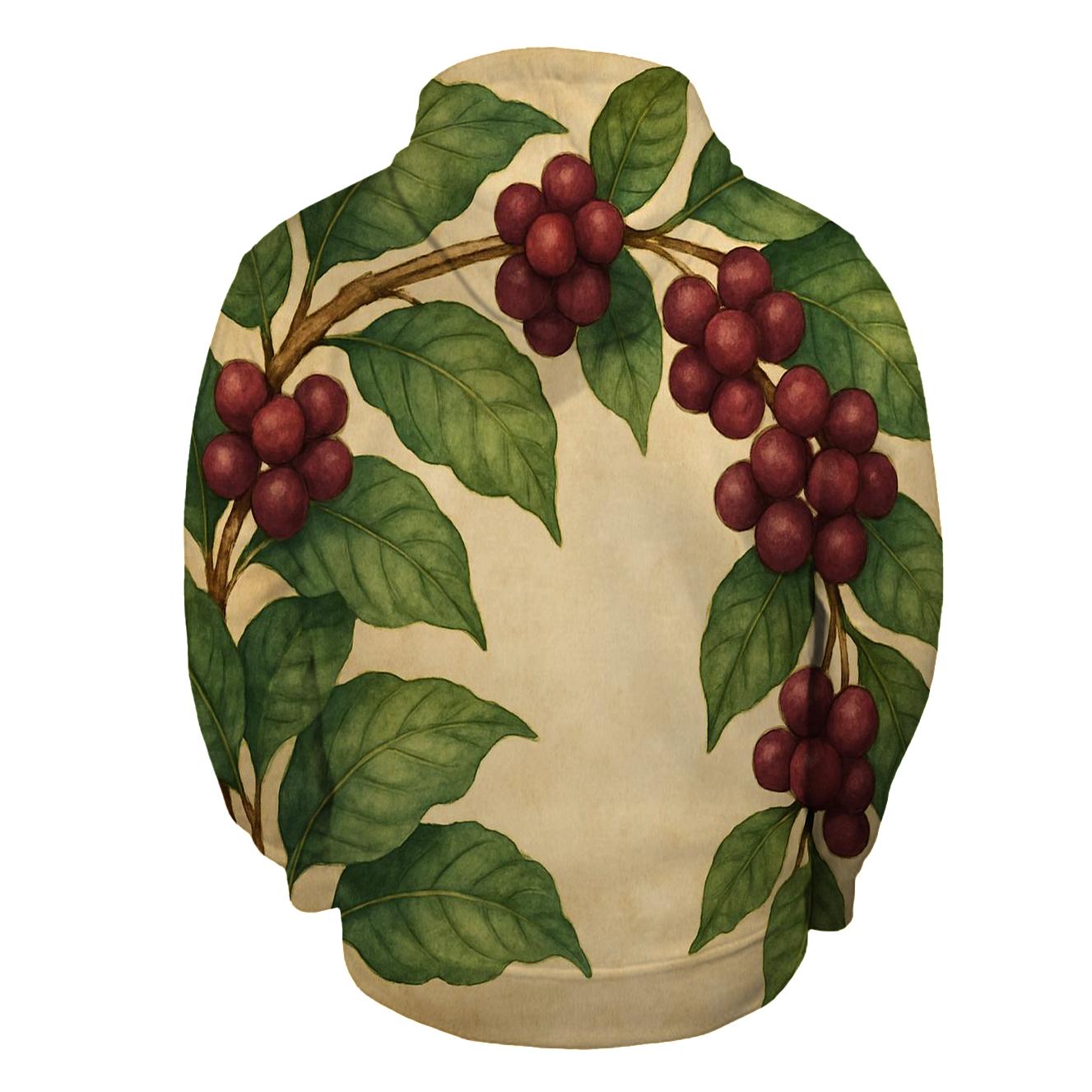 Coffee Cherry Canopy printed hoodies