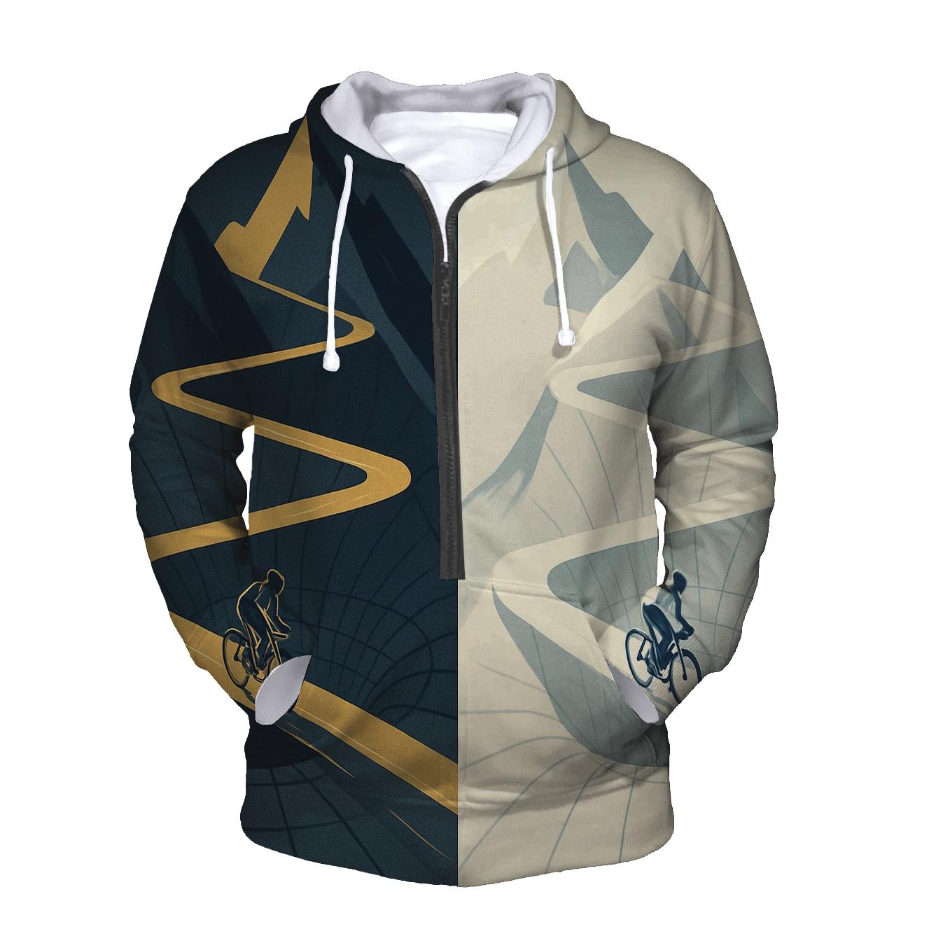 Mountain Gravity Cycling Climb zip-up hoodies