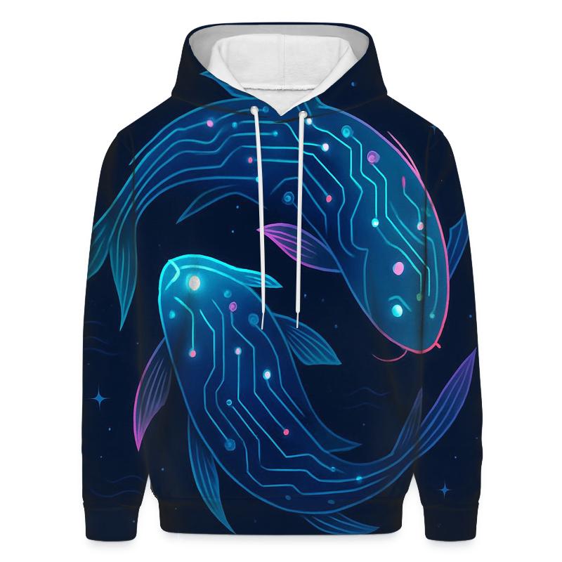 Aurora Circuit Koi designer hoodies