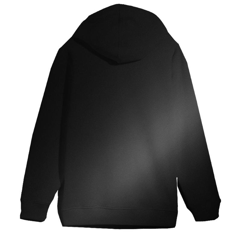 Moonlit Graphite Drift printed hoodies