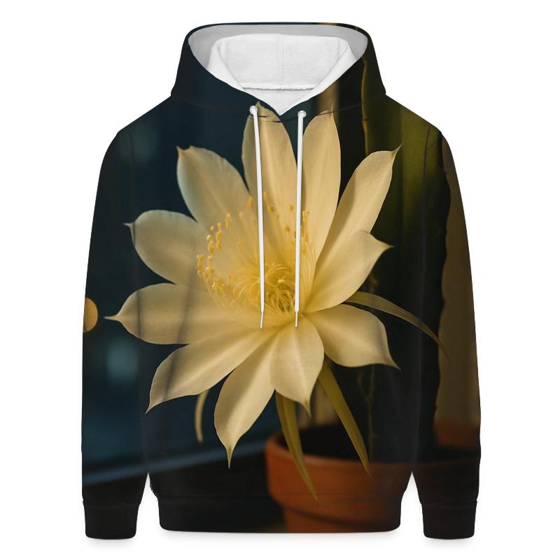Night Blooming Cereus Window Vigil premium hoodies