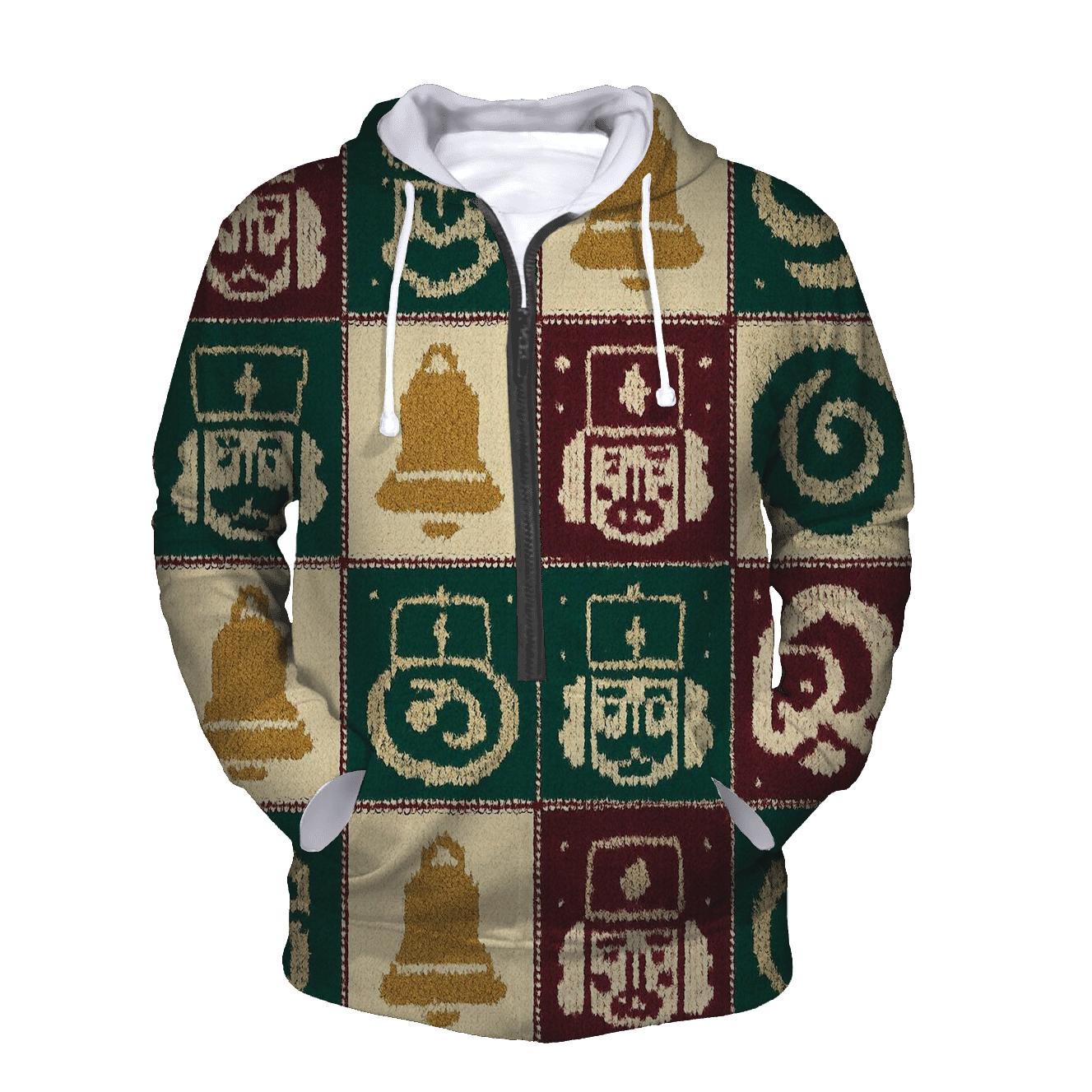 Nutcracker Nebula Checker Tapestry Design heavyweight hoodies