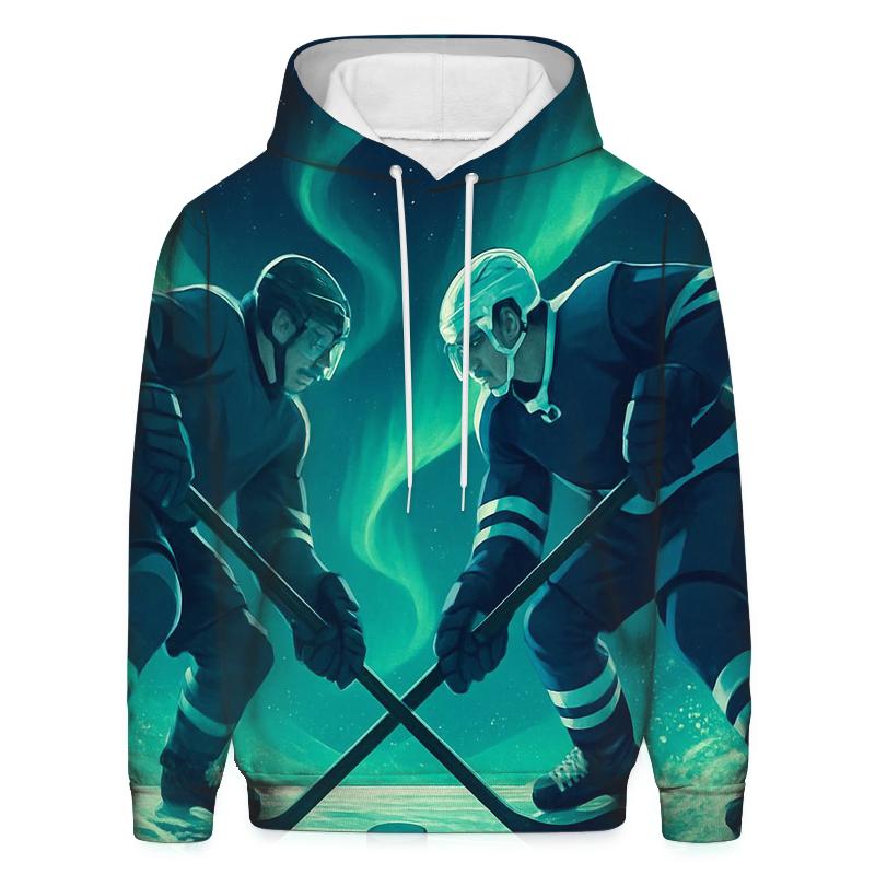 Aurora Ice Hockey Faceoff designer hoodies