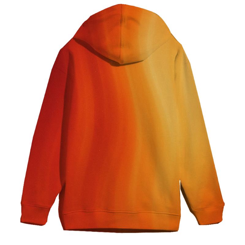 Molten Coral Cascade graphic hoodies