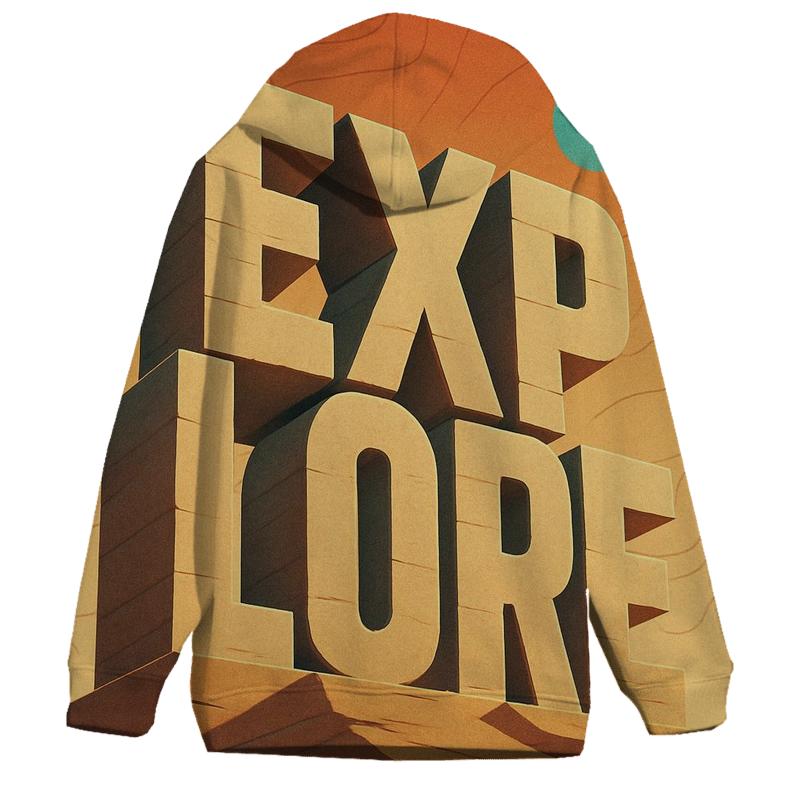 Desert Mirage Typography Atlas hoodie trends