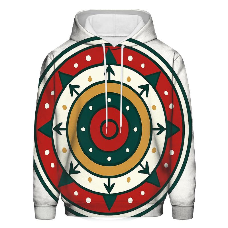 Ornament Mandala Of Winter Rings designer hoodies