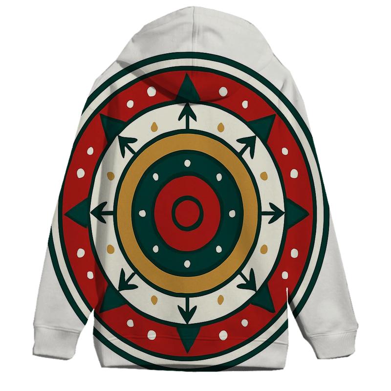 Ornament Mandala Of Winter Rings designer hoodies