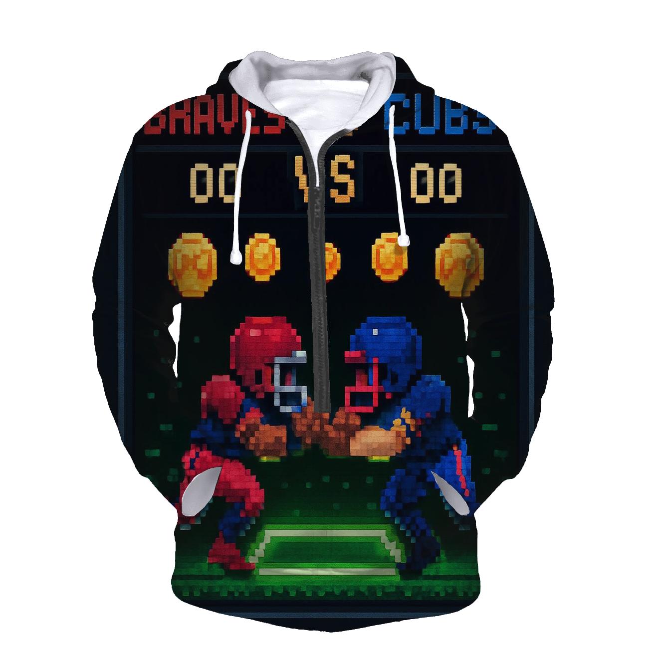 Retro Arcade Helmet Showdown hoodie styles