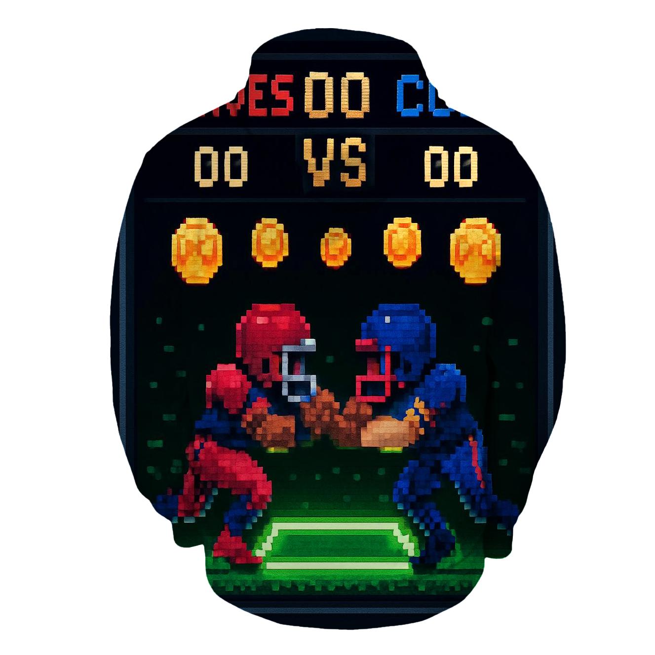 Retro Arcade Helmet Showdown hoodie styles