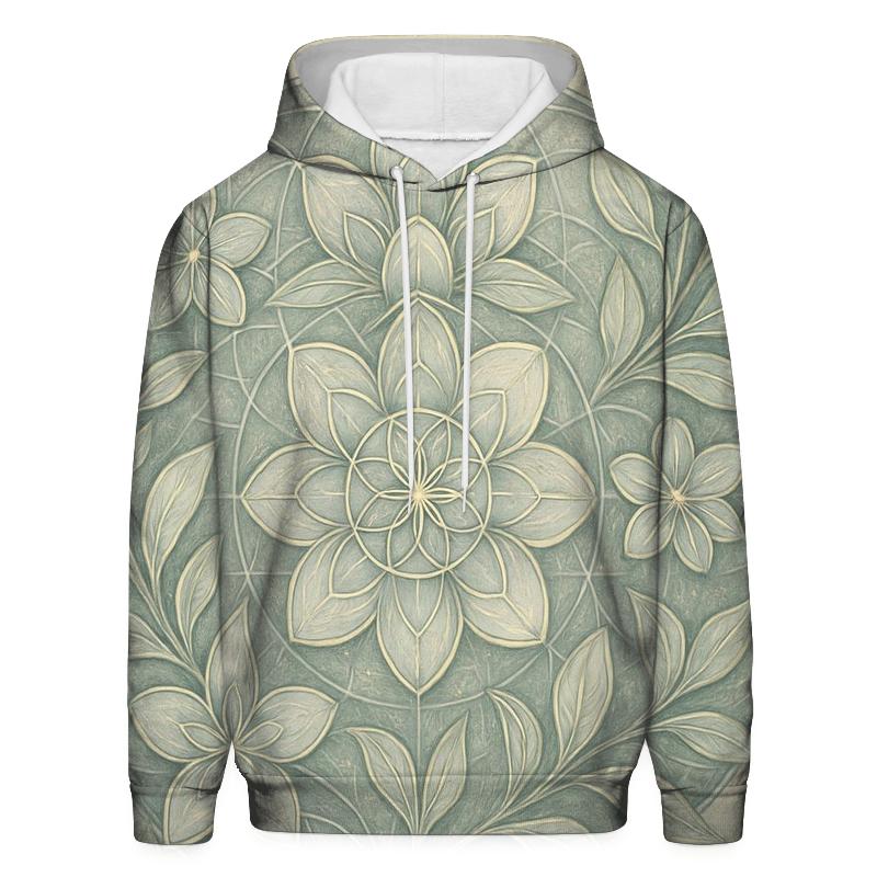 Starlit Geometry Garden premium hoodies