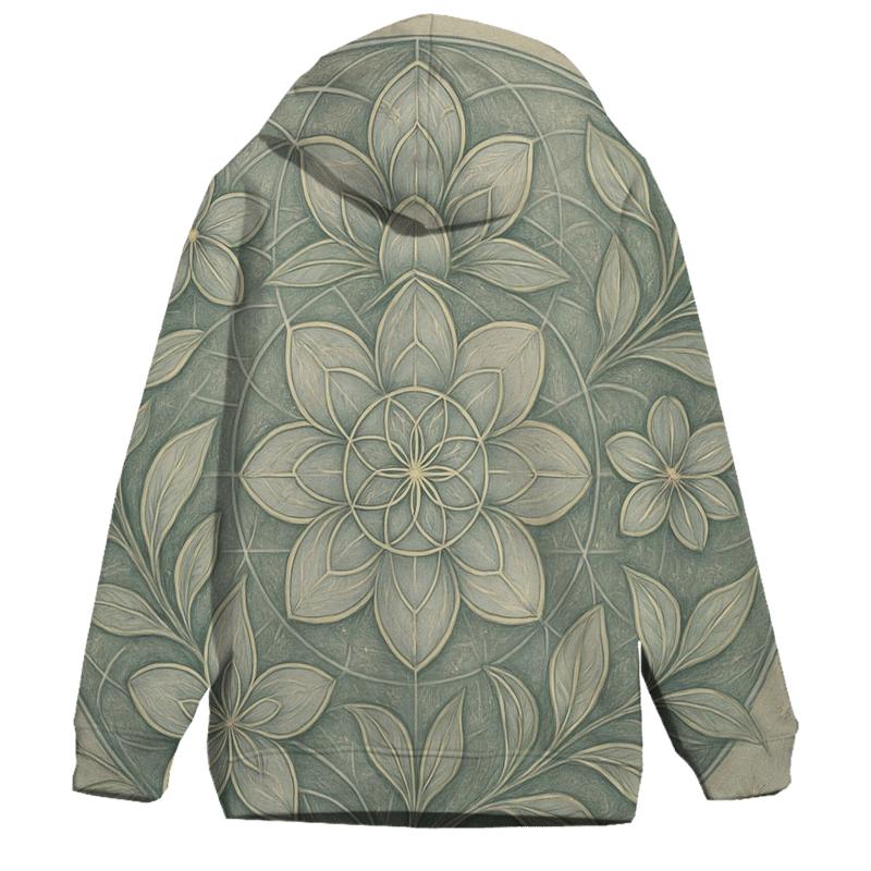 Starlit Geometry Garden premium hoodies