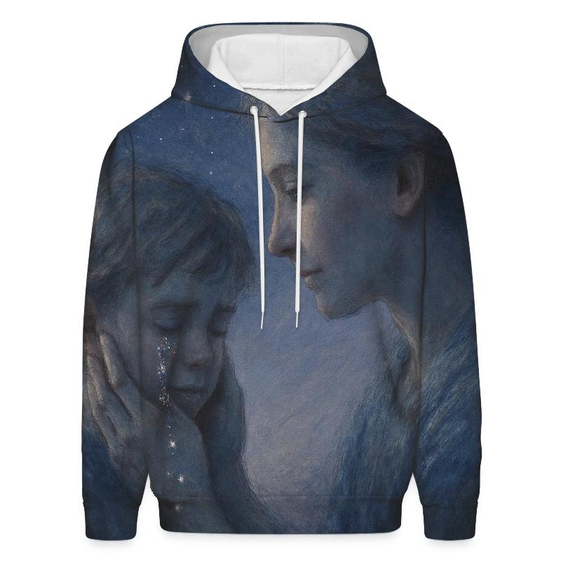 The Quiet Translation Her Love Turns Tears Into Courage embroidered hoodies