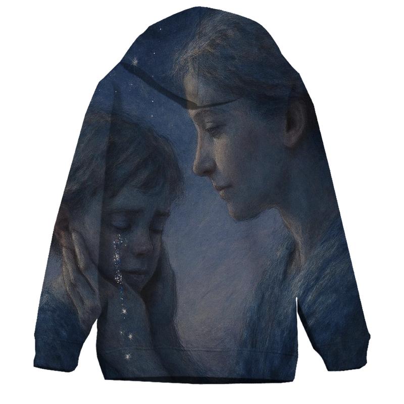 The Quiet Translation Her Love Turns Tears Into Courage embroidered hoodies