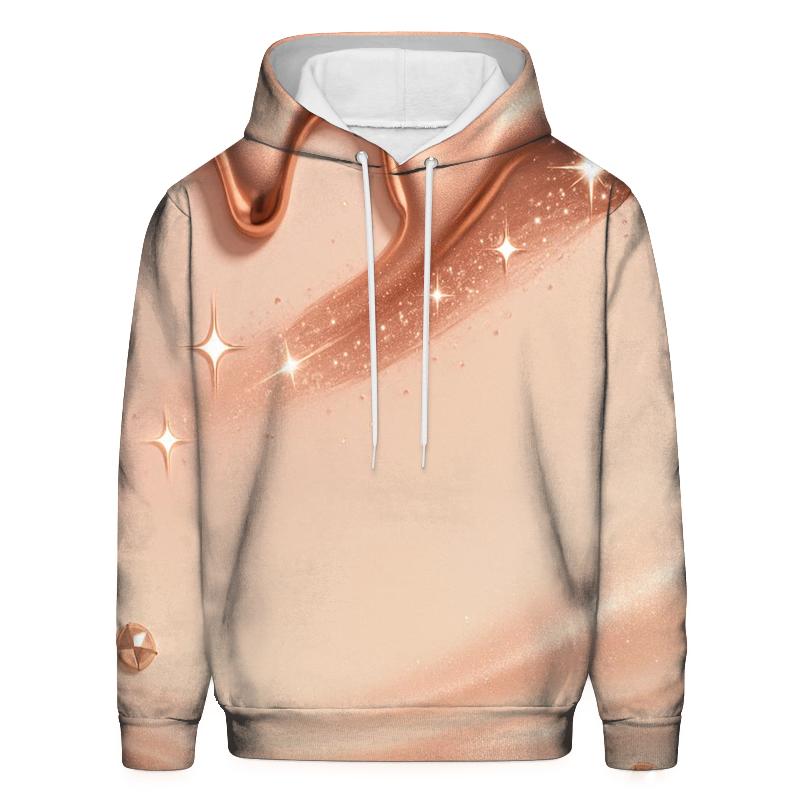 Rose Gold Meteor Drip lightweight hoodies
