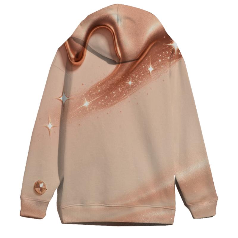 Rose Gold Meteor Drip lightweight hoodies