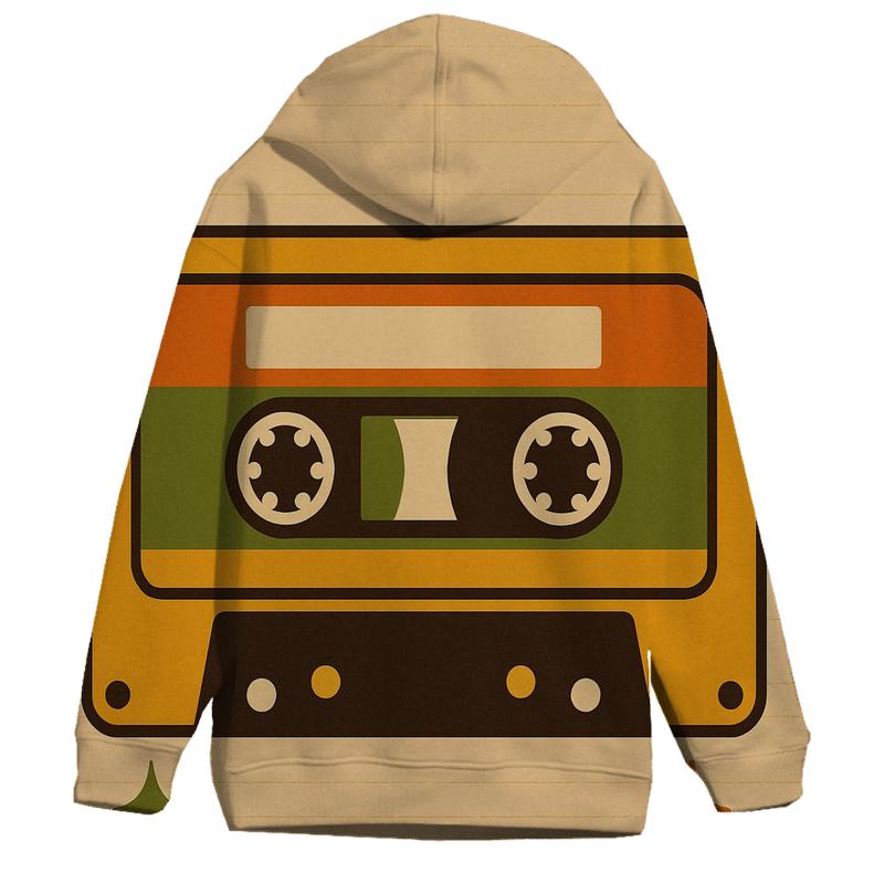 Cassette Tape Color Block Rhythm designer hoodies
