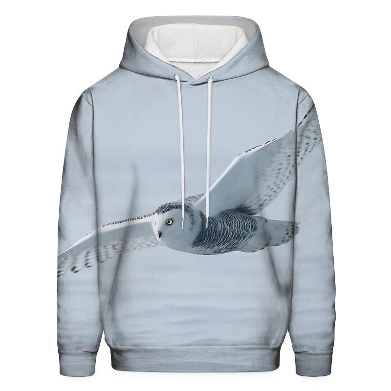 Frostline Forager Snowy Owl lightweight hoodies