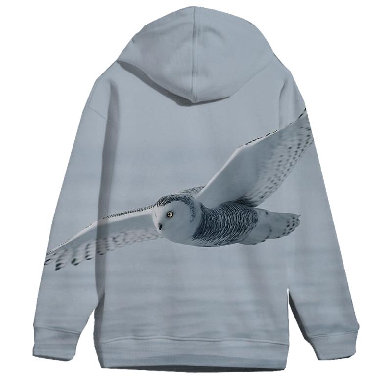 Frostline Forager Snowy Owl lightweight hoodies