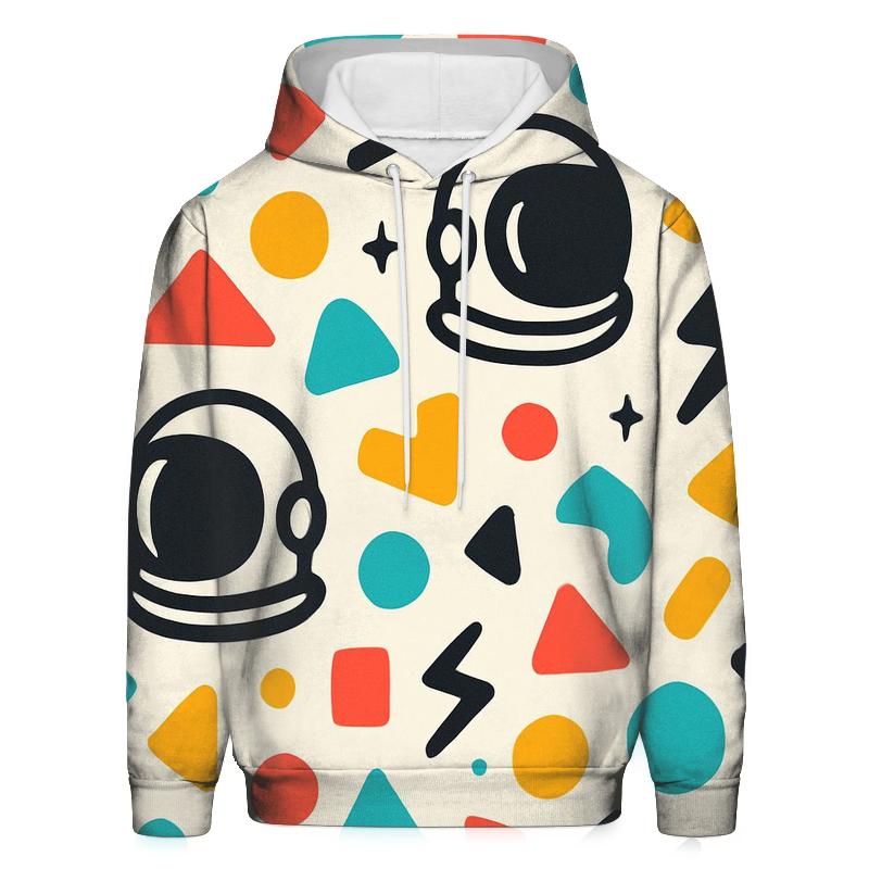 Memphis Spacewalk Confetti designer hoodies