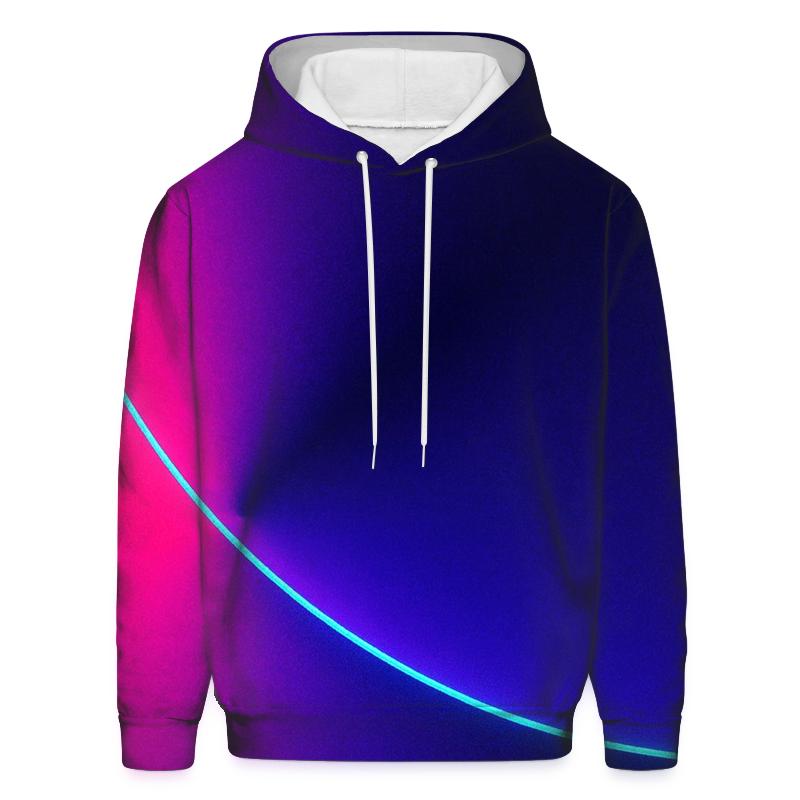 Neon Orbit Split printed hoodies