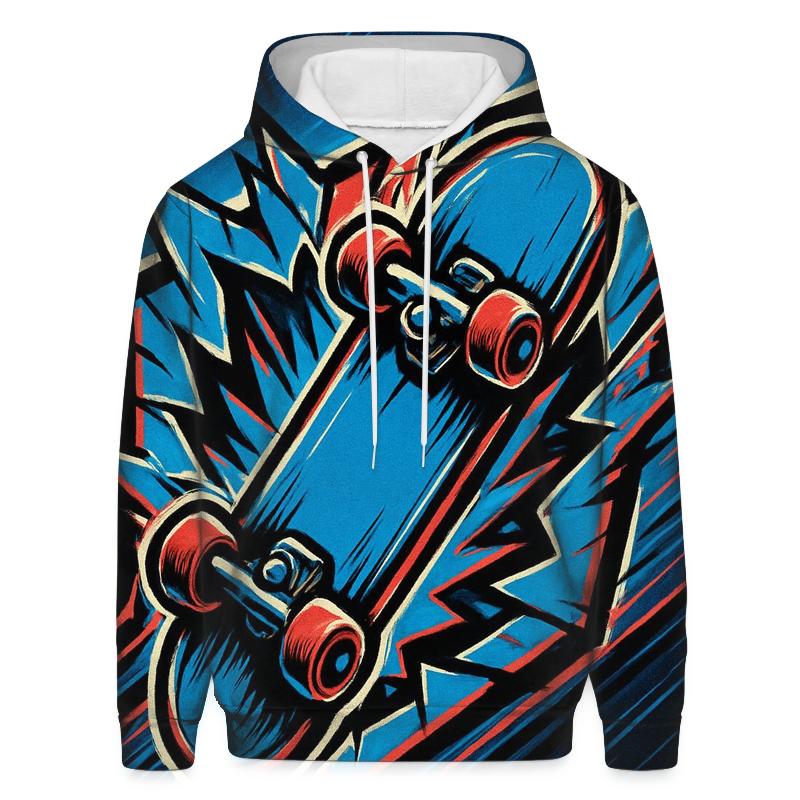 Chromatic Rift Skate Emblem lightweight hoodies
