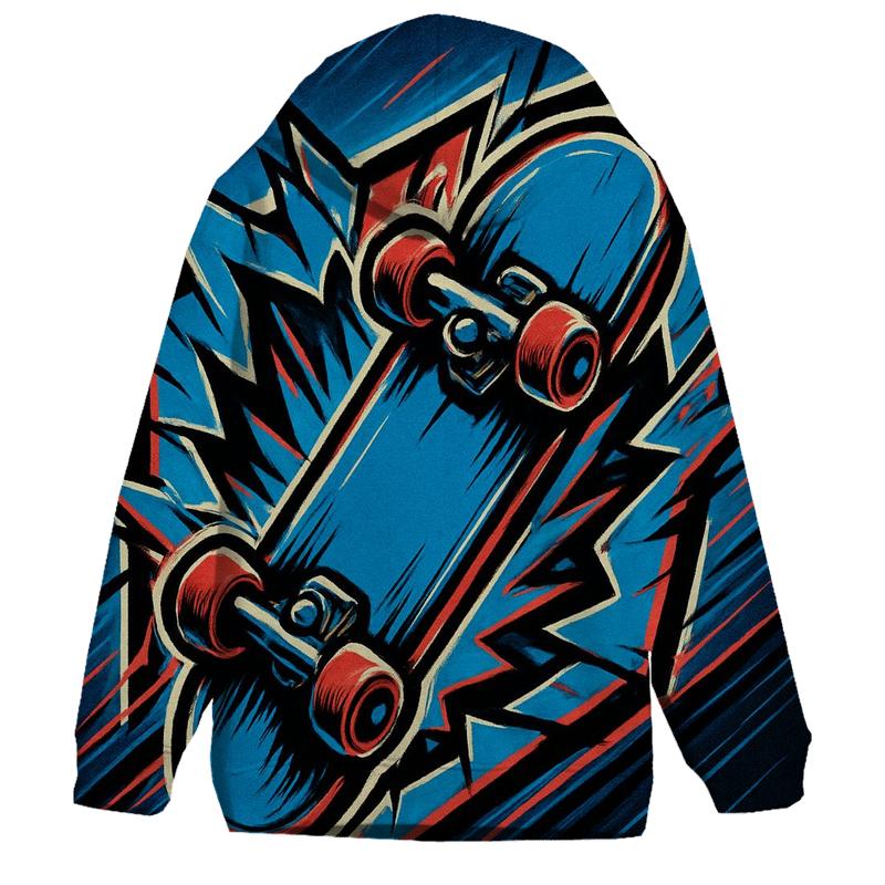 Chromatic Rift Skate Emblem lightweight hoodies