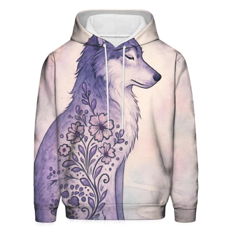 Ink Garden Watchwolf embroidered hoodies