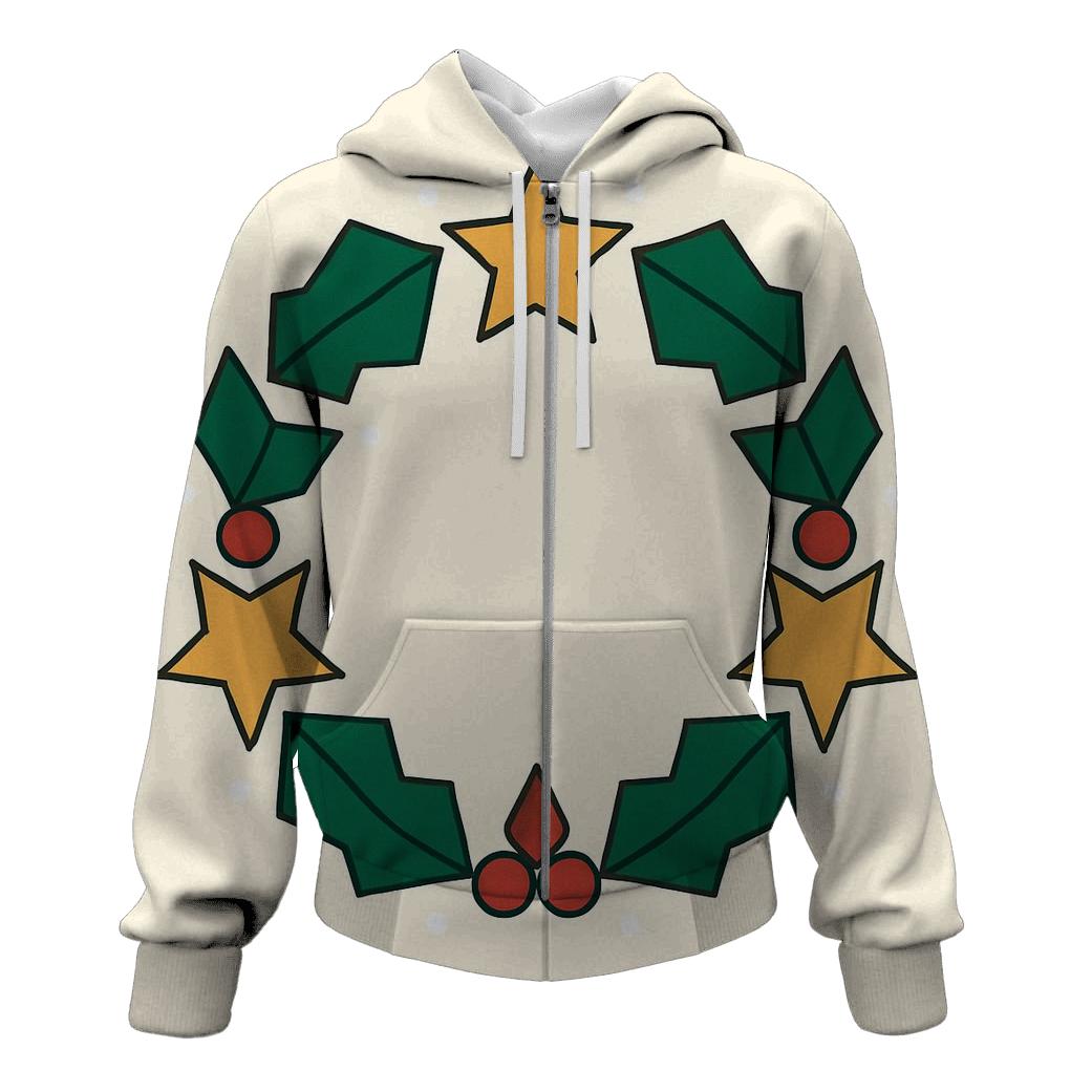 Celestial Holly Star Wreath custom hoodies