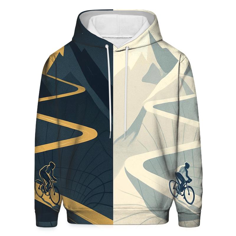 Mountain Gravity Cycling Climb graphic hoodies