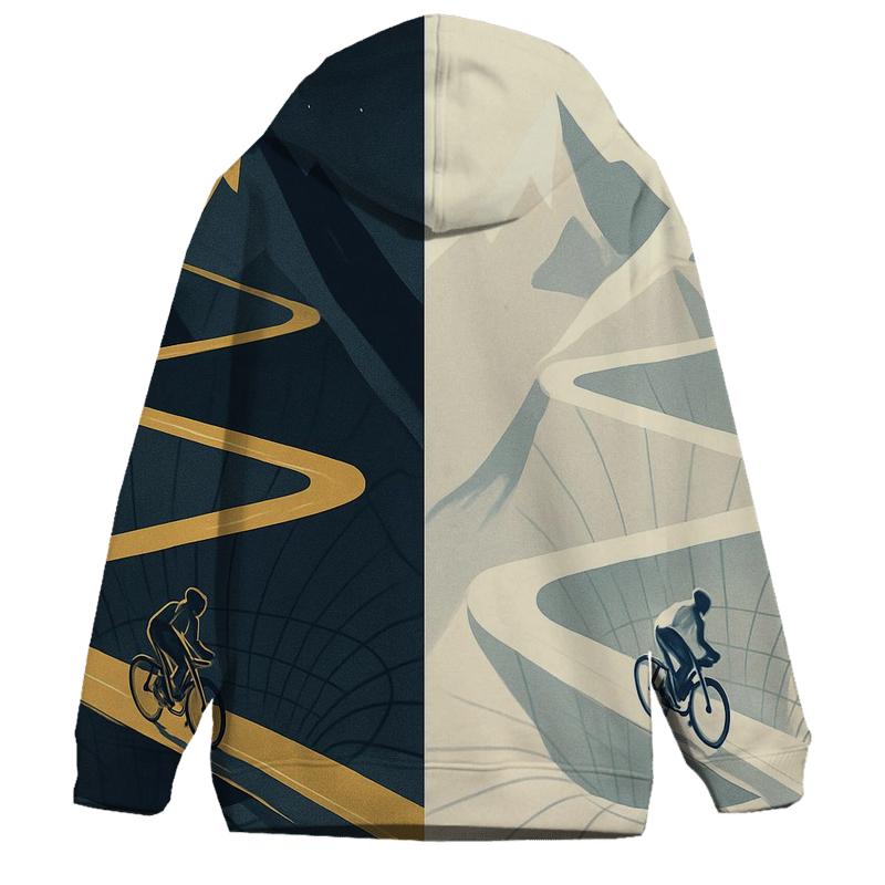 Mountain Gravity Cycling Climb graphic hoodies
