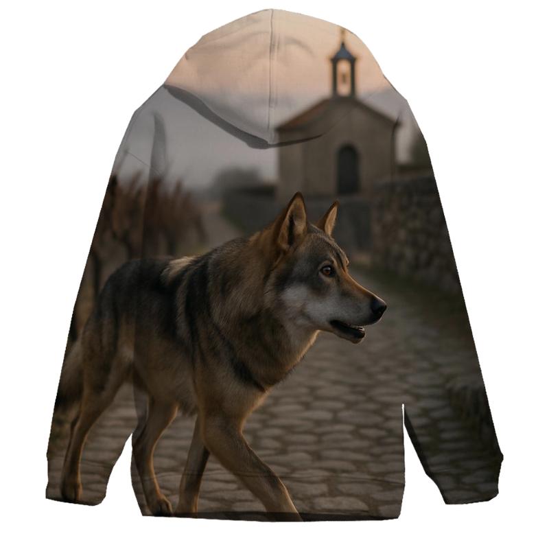 Iberian Wolf Threading A Dawn Vineyard Terraced Valley hoodie styles