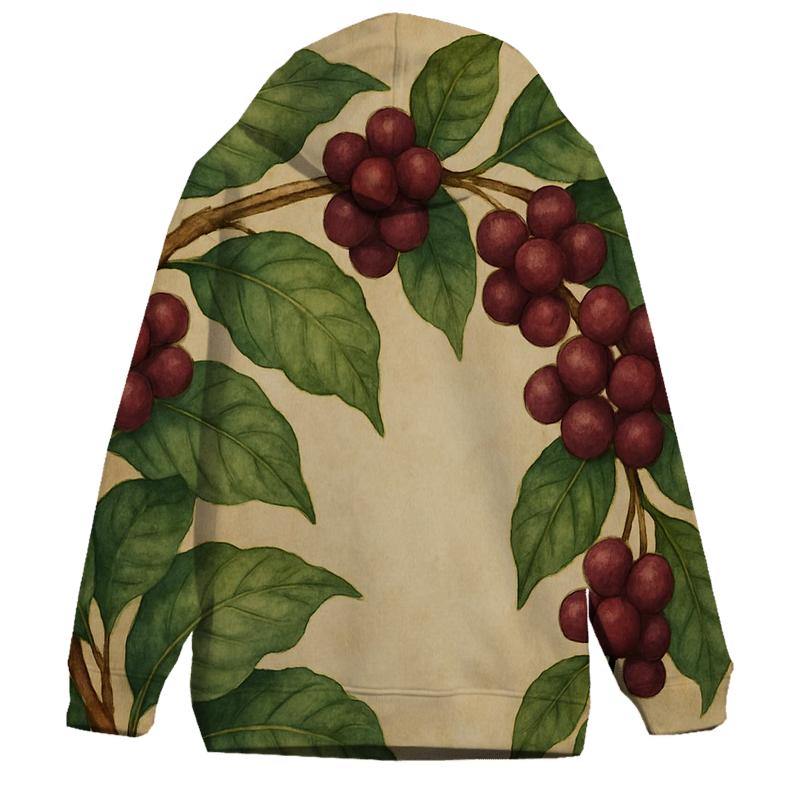 Coffee Cherry Canopy printed hoodies