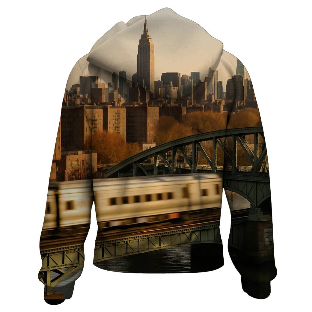Harlem River Framing Midtown Towers custom hoodies