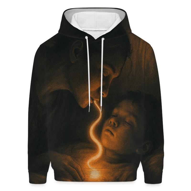 The Name She Whispered Into You A Spark That Never Stops Burning custom hoodies