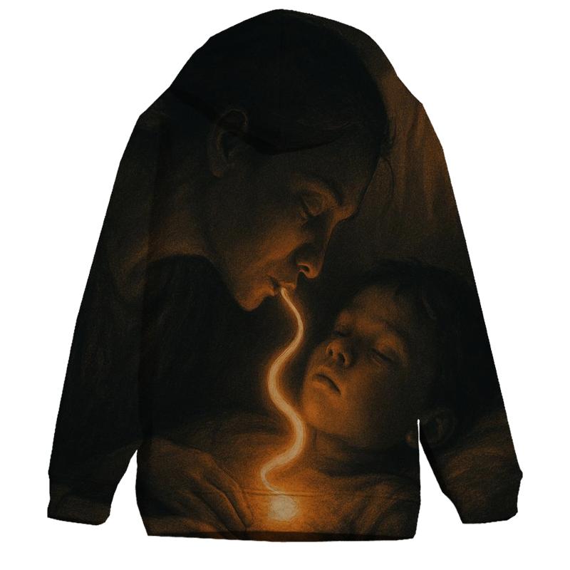 The Name She Whispered Into You A Spark That Never Stops Burning custom hoodies