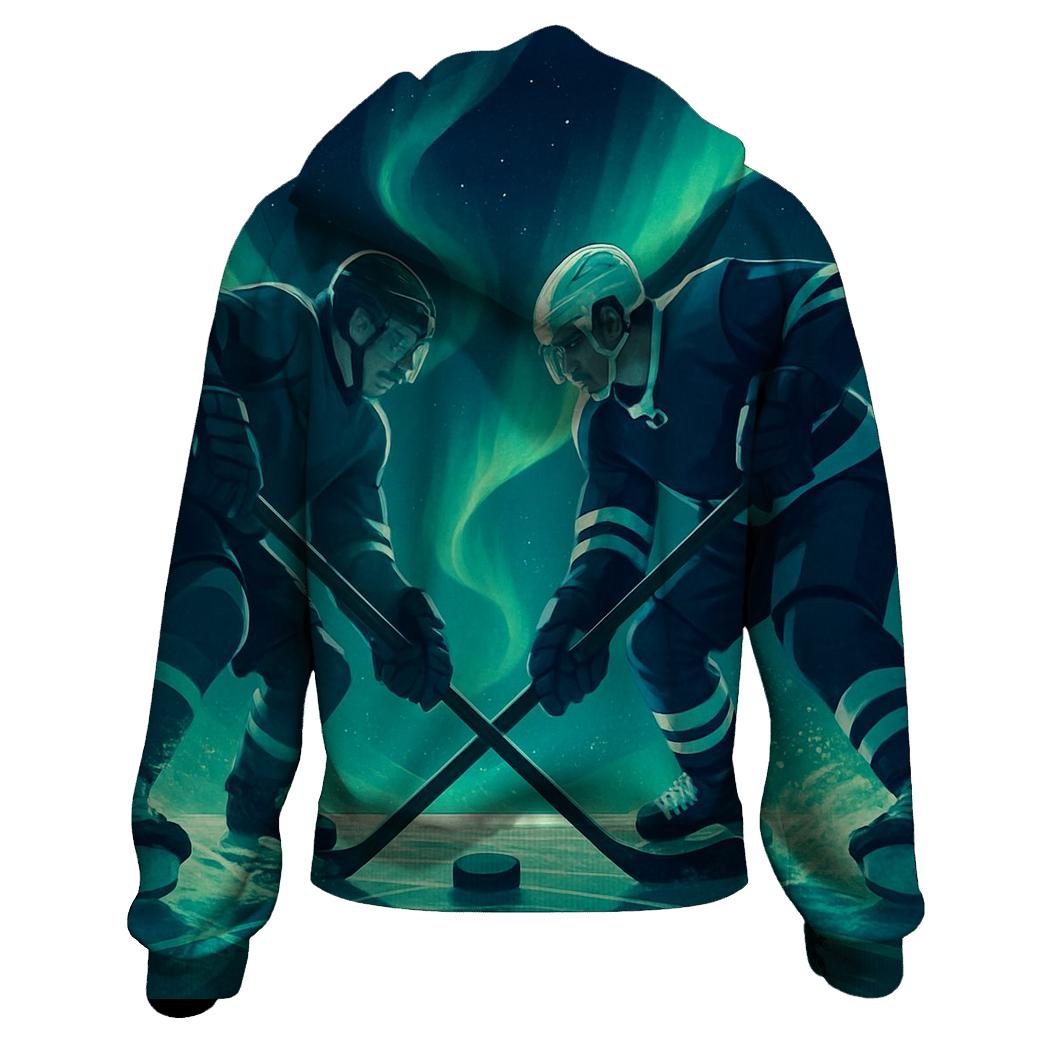 Aurora Ice Hockey Faceoff premium hoodies