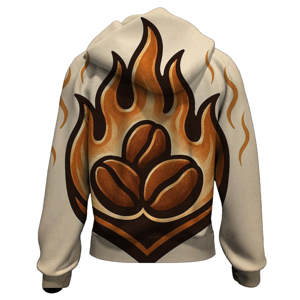 Roaster Flame Crest zip-up hoodies