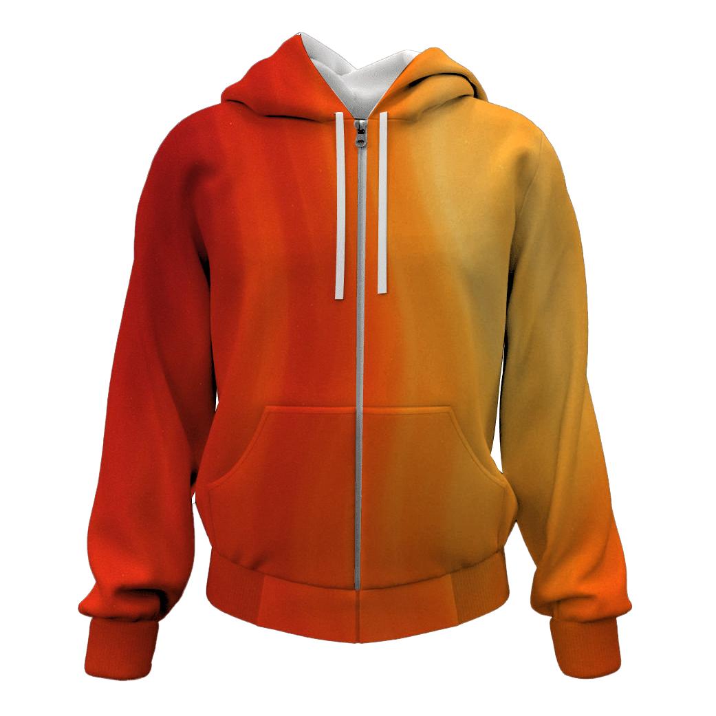 Molten Coral Cascade heavyweight hoodies