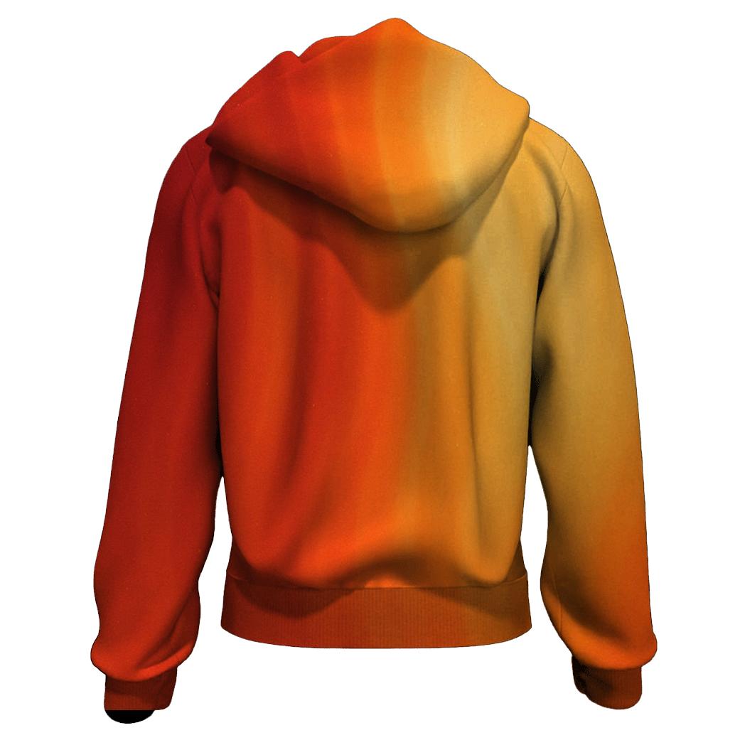 Molten Coral Cascade heavyweight hoodies