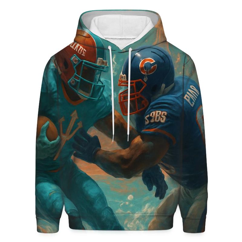 Underwater Coral Stadium Rumble embroidered hoodies