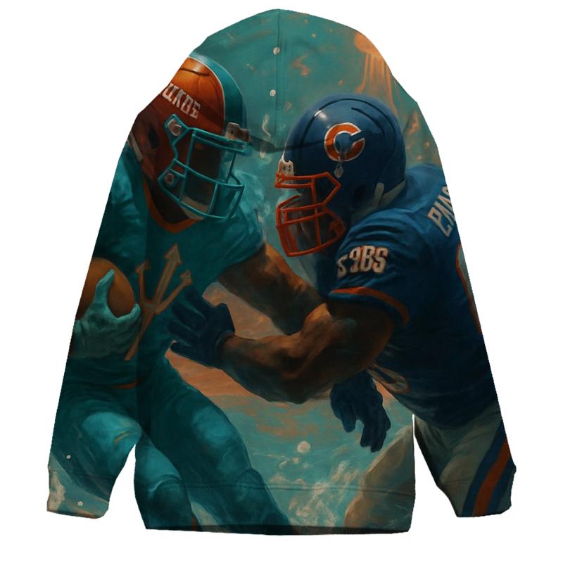 Underwater Coral Stadium Rumble embroidered hoodies