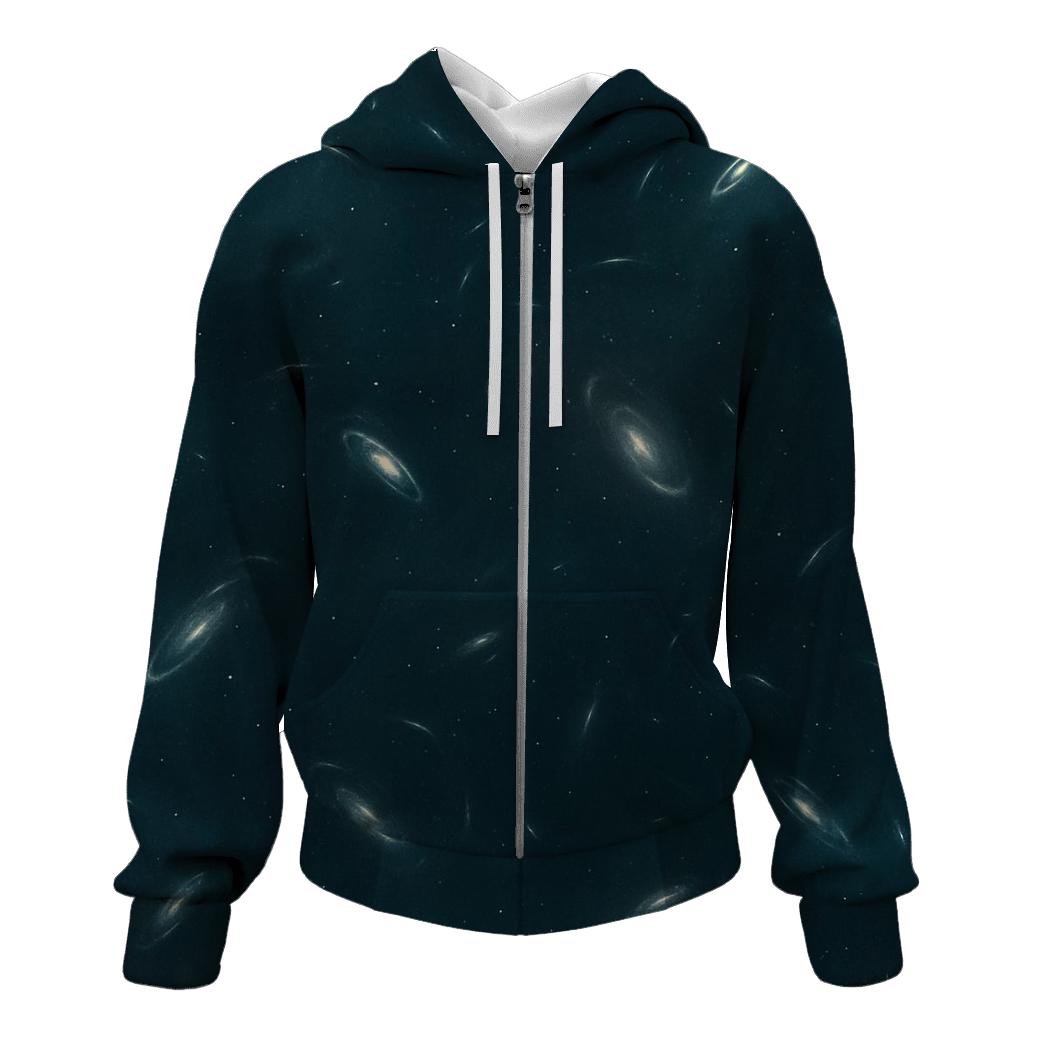 Gravitational Lens Arc Constellation premium hoodies