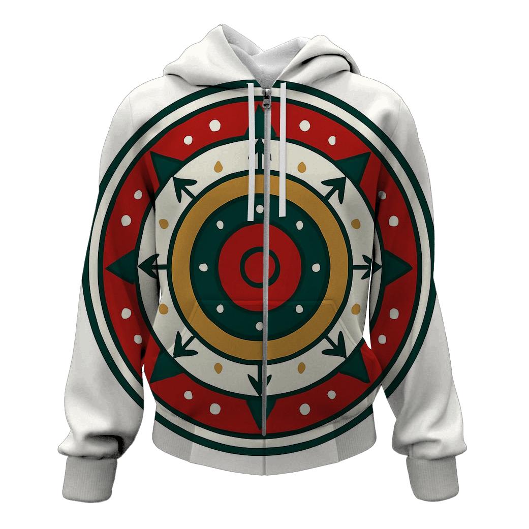 Ornament Mandala Of Winter Rings custom hoodies