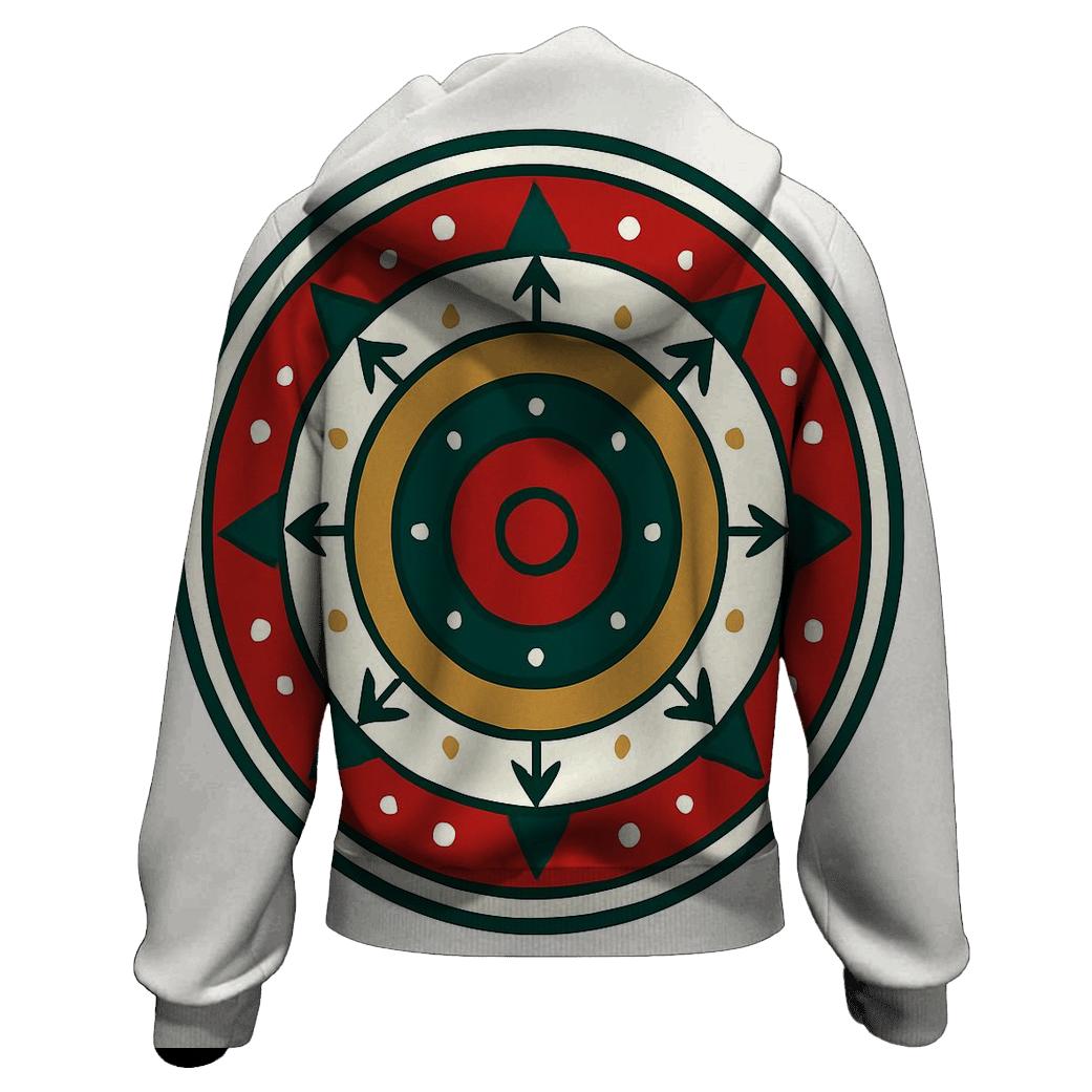 Ornament Mandala Of Winter Rings custom hoodies