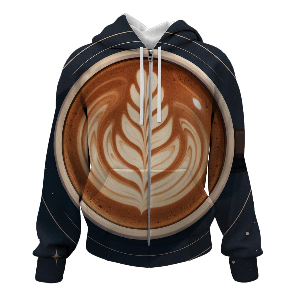 Latte Rosette Orbit lightweight hoodies