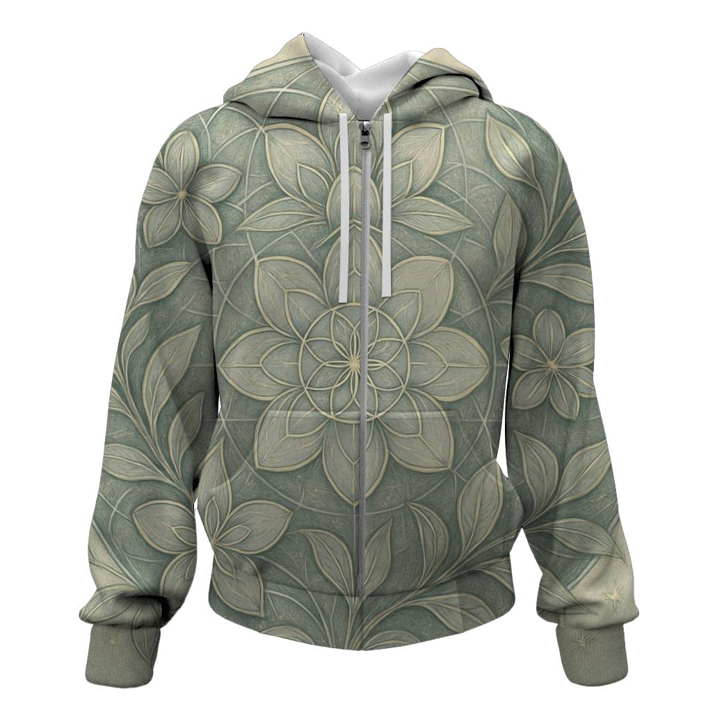 Starlit Geometry Garden designer hoodies