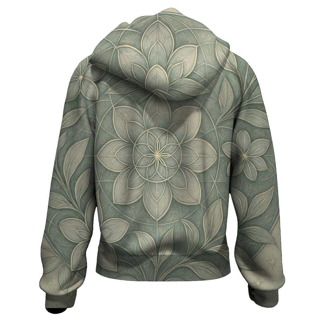 Starlit Geometry Garden designer hoodies