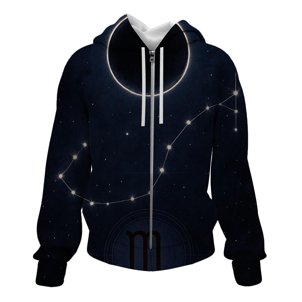 Scorpio Lunar Eclipse Constellation Seal hoodies fashion