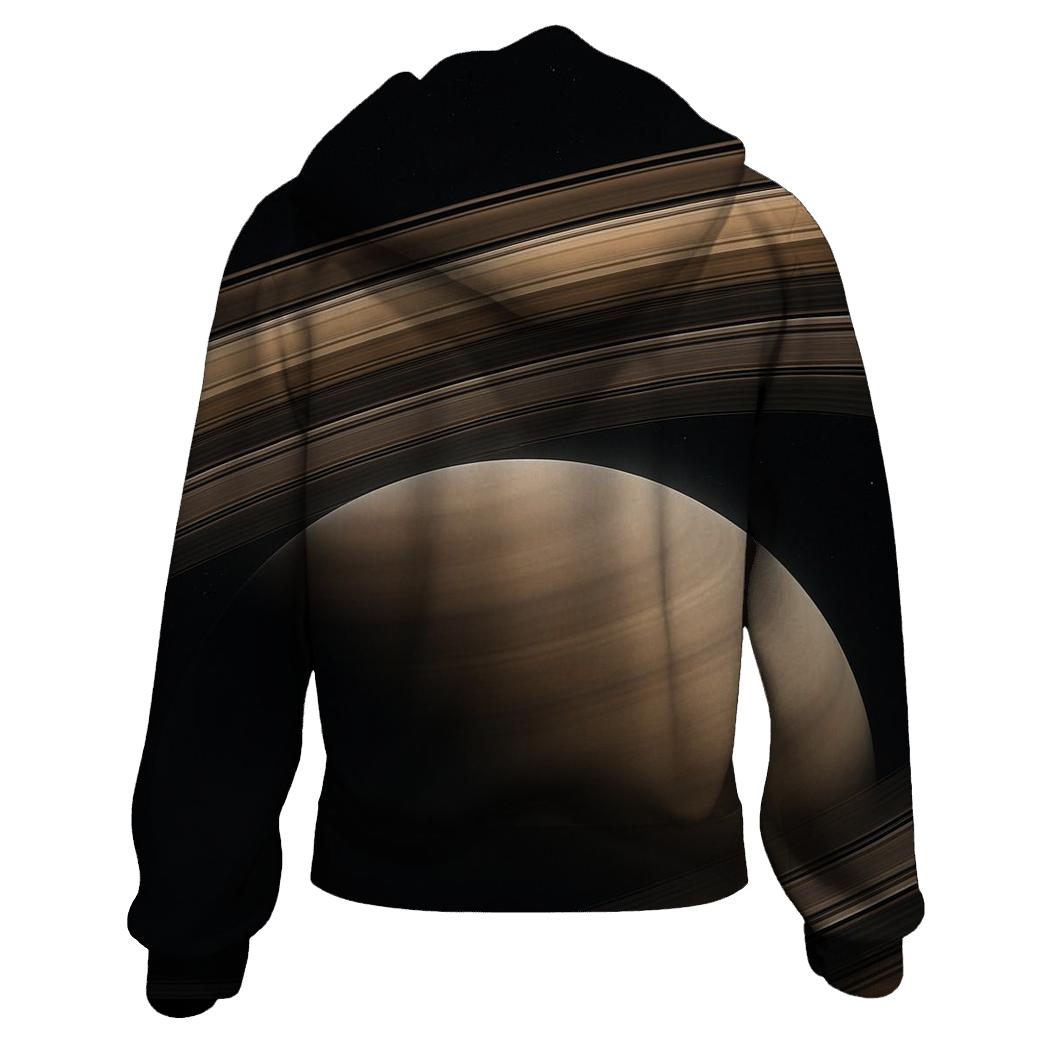 Ring Plane Horizon Bands zip-up hoodies