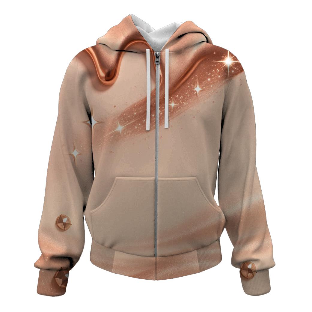 Rose Gold Meteor Drip designer hoodies